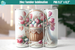 Pink Easter 20 OZ Skinny Tumbler Sublimation Product Image 1