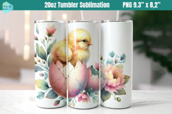 Pink Easter 20 OZ Skinny Tumbler Sublimation Product Image 1