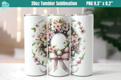 Pink Easter 20 OZ Skinny Tumbler Sublimation Product Image 1