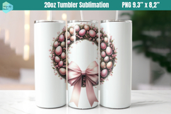 Pink Easter 20 OZ Skinny Tumbler Sublimation Product Image 1