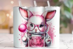 Easter Bunny Tumbler Wrap, Easter Watercolor Tumbler Wrap Product Image 1