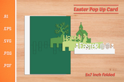 Easter Pop-up Card - Paper Cut SVG 1 Product Image 2