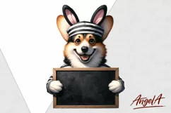 Easter corgi dog / funny dog clipart / Easter dog / dog face Product Image 2