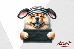 Chow chow / Easter dog / bad bunny / funny dog clipart Product Image 2