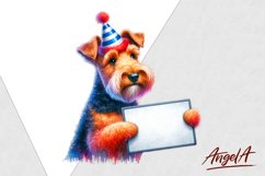 Patriotic dog clipart / funny dog clipart / Welsh terrier Product Image 1