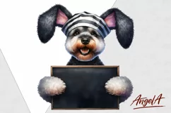 Schnauzer / funny dog clipart / Easter dog / dog face Product Image 2