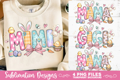 Mama Mimi Nana Gigi Easter 4 PNG Sublimation Product Image 3