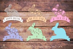 3d Easter Bunny svg |Happy Easter Bunny layered papercut Product Image 2