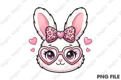 Easter Rabbit Clipart with Bow Tie Product Image 1