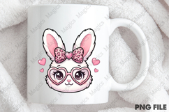 Easter Rabbit Clipart with Bow Tie Product Image 3
