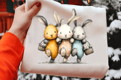 Easter Rabbit Family Clipart Product Image 2