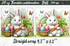 Rabbit Tumbler | Easter Sublimation Product Image 1