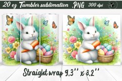 Rabbit Tumbler | Easter Sublimation Product Image 1