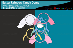 Happy Easter Rainbow Candy Dome Product Image 2