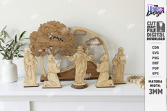 Easter Resurrection Scene Laser Cut Bundle | Holy Week SVG Product Image 2