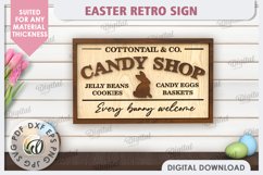 Easter Retro Signs Laser Cut Bundle. Easter Decor SVG Product Image 9