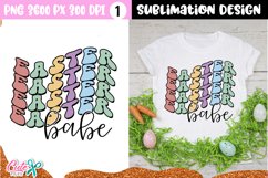 Easter Retro Sublimation Design PNG