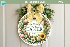 Spring Easter Round Sign Product Image 1