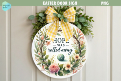 Spring Easter Round Sign Product Image 1