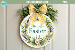 Spring Easter Round Sign Product Image 1