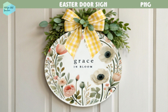 Spring Easter Round Sign Product Image 1