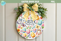 Spring Easter Round Sign Product Image 1