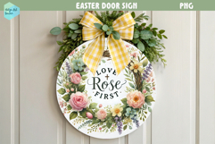 Spring Easter Round Sign Product Image 1