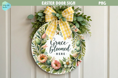 Spring Easter Round Sign Product Image 1