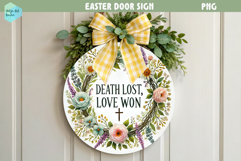 Spring Easter Round Sign Product Image 1
