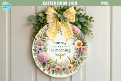 Spring Easter Round Sign Product Image 1