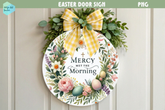 Spring Easter Round Sign Product Image 1