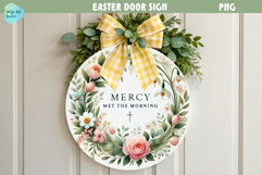 Spring Easter Round Sign Product Image 1
