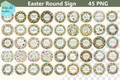 Spring Easter Round Sign Bundle Product Image 2