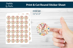 Easter Print and Cut Sticker Sheet, Digital Sticker Bundle Product Image 4