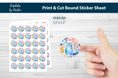 Easter Print and Cut Sticker Sheet, Digital Sticker Bundle Product Image 9