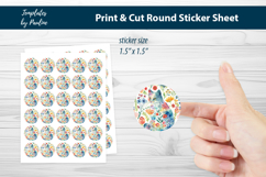 Easter Print and Cut Sticker Sheet, Digital Sticker Bundle Product Image 12