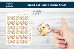 Easter Print and Cut Sticker Sheet, Digital Sticker Bundle Product Image 14