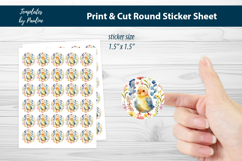 Easter Print and Cut Sticker Sheet, Digital Sticker Bundle Product Image 15