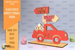 Easter&#039;s Directional Signs SVG Bundle. 3D Signs Laser Cut Product Image 6