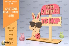 Easter&#039;s Directional Signs SVG Bundle. 3D Signs Laser Cut Product Image 11