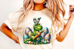 Easter Dinosaur PNG, Easter T-Rex PNG, Happy Easter PNG Product Image 2