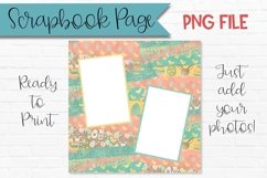 Easter Scrapbook Page Easter Mixed Pattern Photo Frame