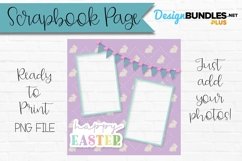 Easter Scrapbook Page Happy Easter Photo Frame