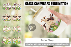 Glass Can Easter Sheep Product Image 1