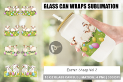 Glass Can Easter Sheep Product Image 1