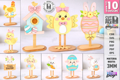 Easter Shelf Sitters Laser Cut Bundle | Easter Decor SVG Product Image 1