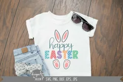 Happy Easter with Feet and Ears SVG, Easter SVG, Sublimation Product Image 4