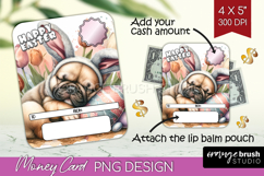 Easter Money Card PNG - Easter Dog Money Card Holder Product Image 1