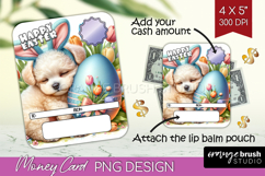 Easter Money Card PNG - Easter Dog Money Card Holder Product Image 1
