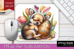 Easter Dog Mouse Pad Sublimation - Cute Puppy Mousepad PNG Product Image 1